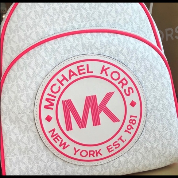 Michael Kors Backpack neon pink MK new - Picture 6 of 7